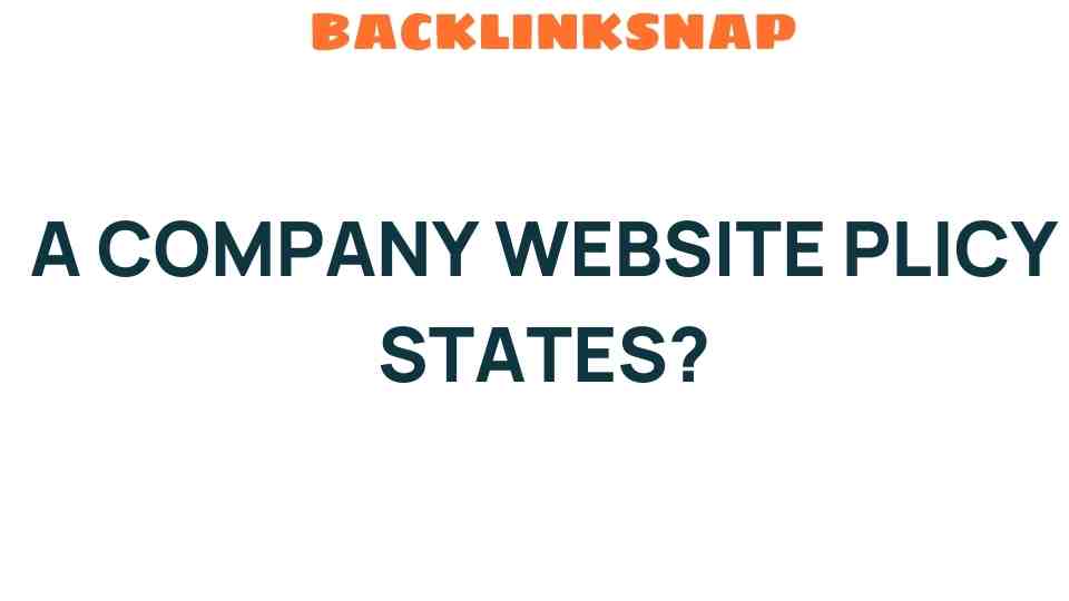 company-website-policy