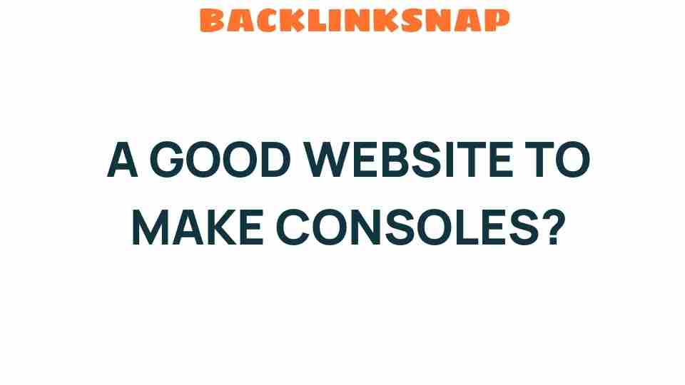 create-console-websites
