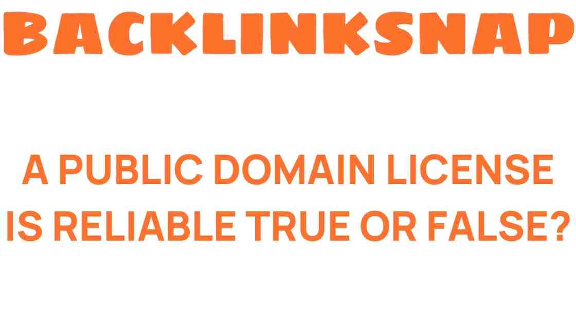 public-domain-license-reliable