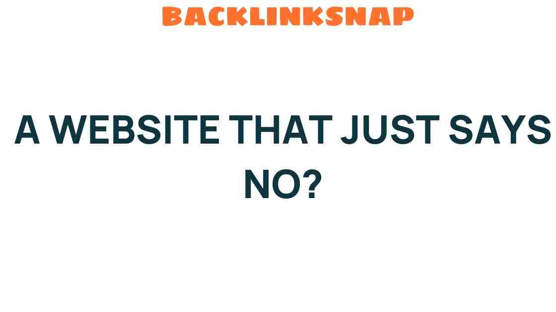 refusal-website-just-says-no