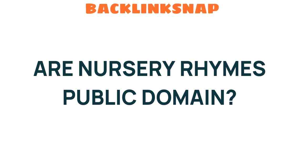 are-nursery-rhymes-public-domain