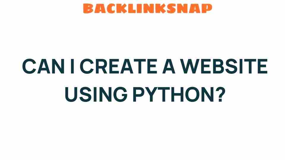 create-website-using-python