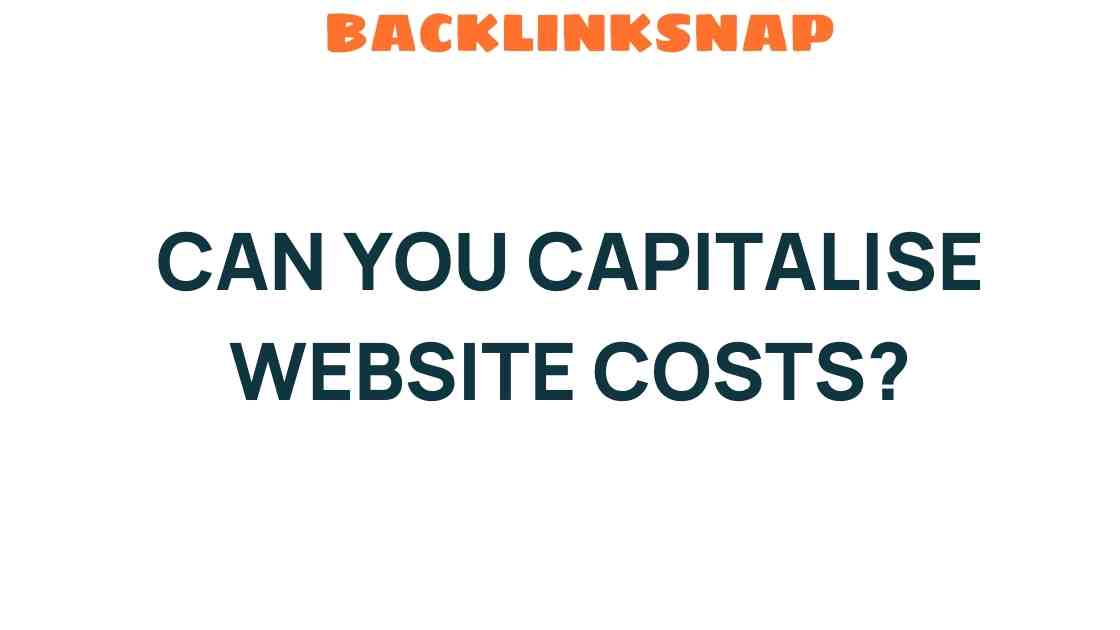 can-you-capitalise-website-costs
