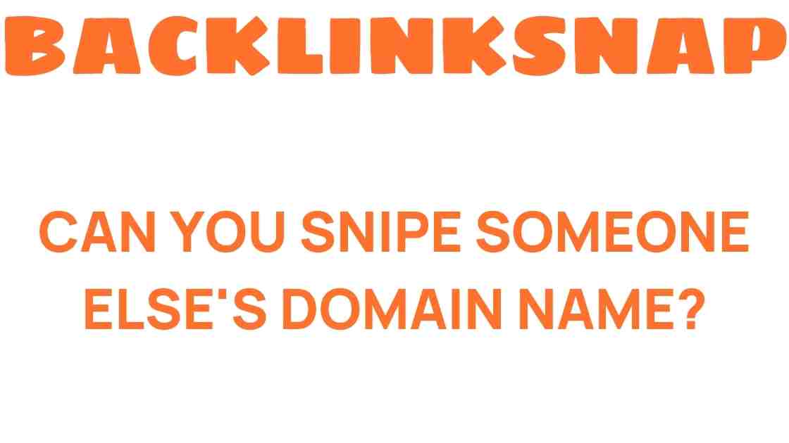 can-you-snipe-someones-domain-name