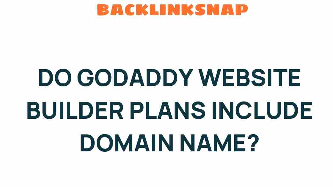 do-godaddy-website-builder-plans-include-domain-name