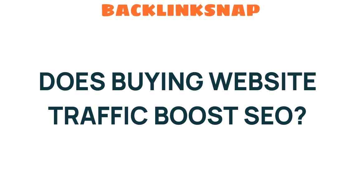 Does Buying Website Traffic Really Enhance Your SEO Strategy?