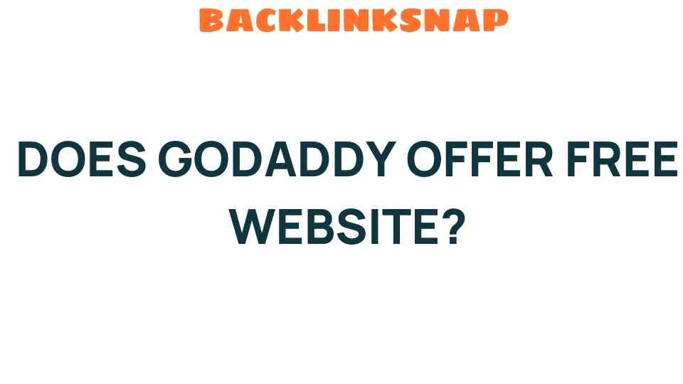 does-godaddy-offer-free-website