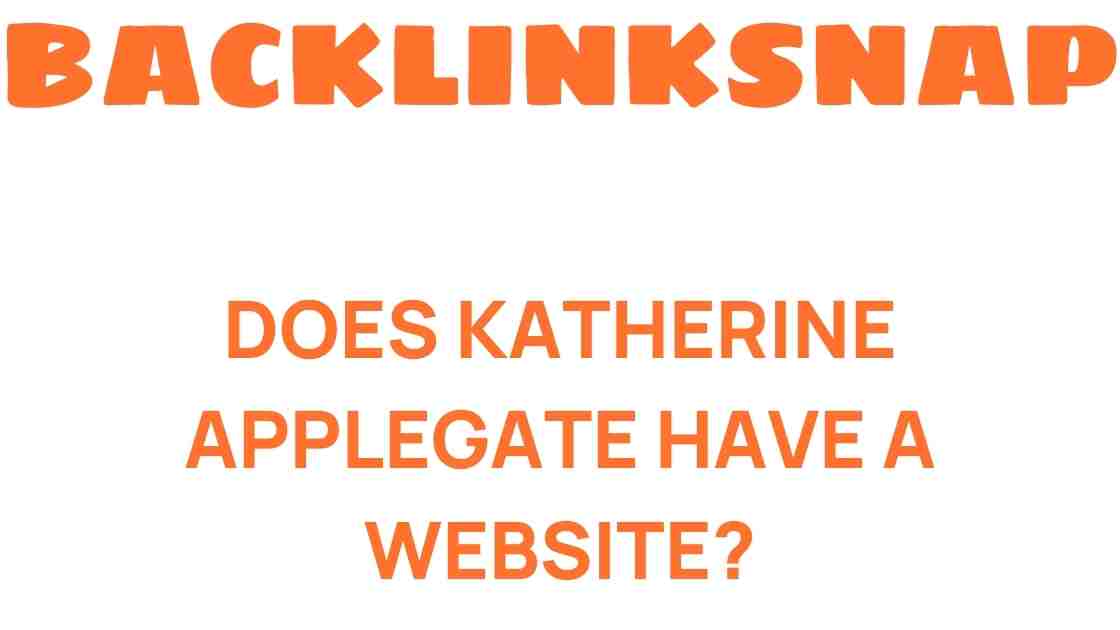 does-katherine-applegate-have-a-website