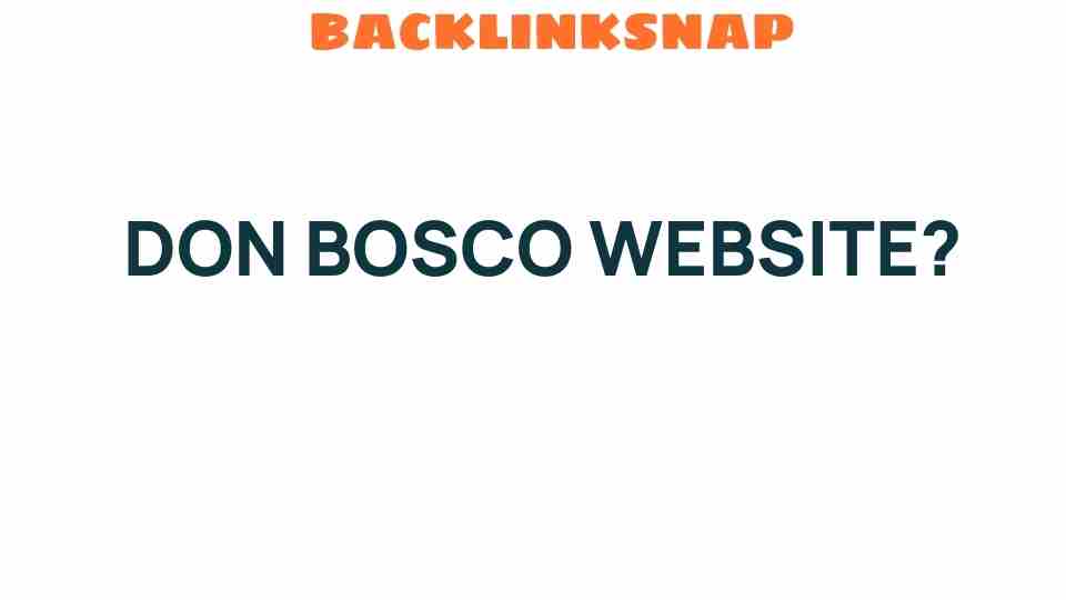 don-bosco-website-secrets