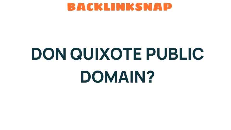 is-don-quixote-public-domain