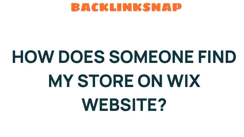 Unlocking the Secrets: How Does Someone Find My Store on Wix?