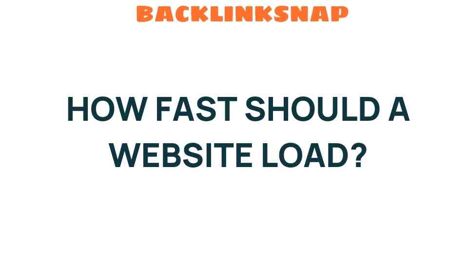 How Fast Should a Website Load? The Surprising Impact on Success