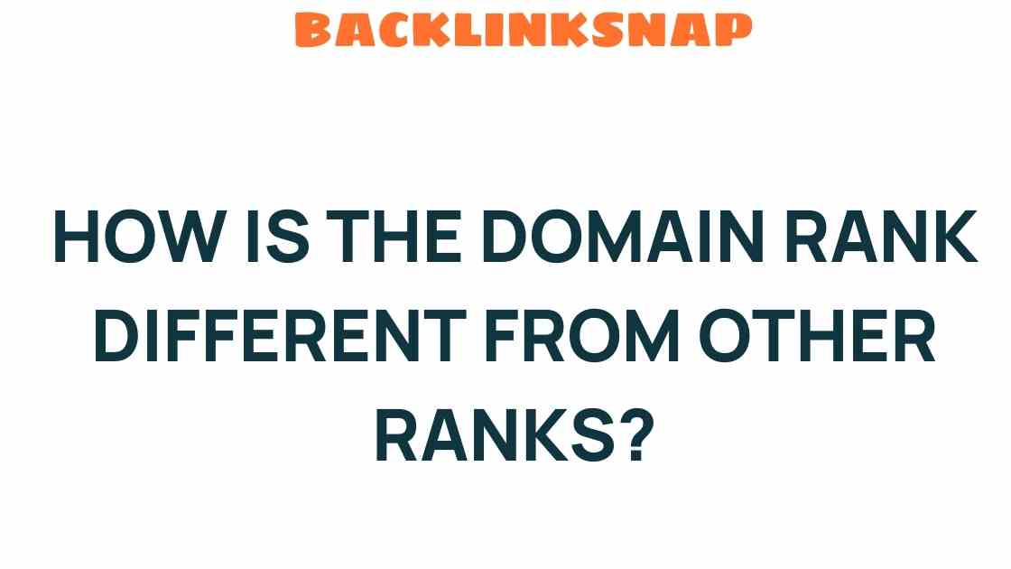 Discover How Domain Rank Sets Itself Apart from Other Rankings