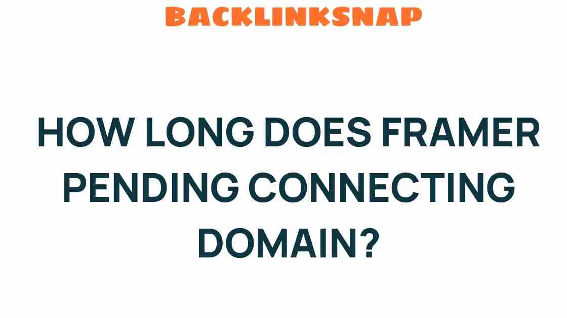 How Long Does Framer Pending Connect a Domain? Unraveling the Mystery