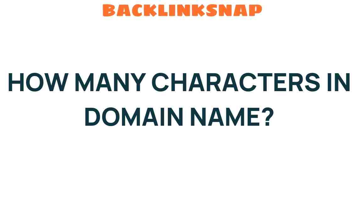 How Many Characters in Domain Name: The Ideal Length Explained