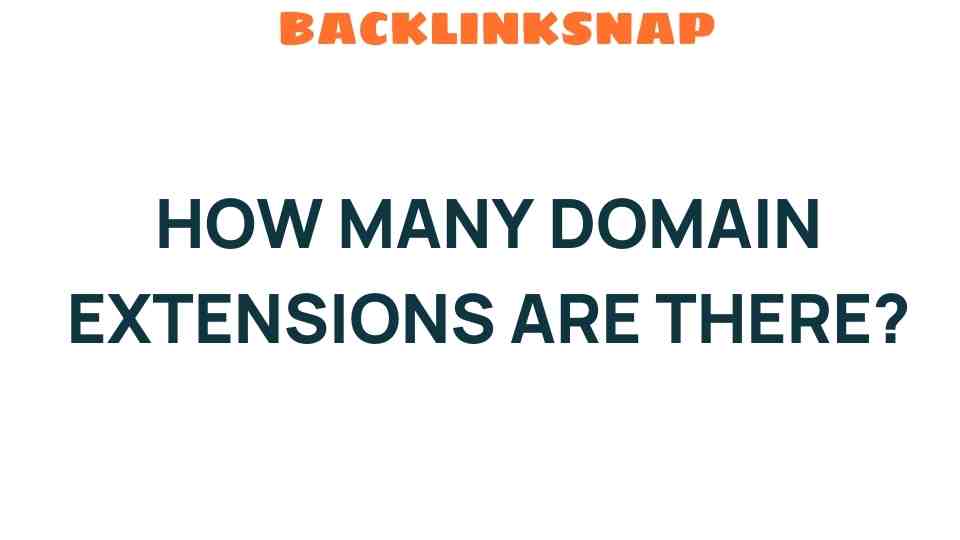 The Surprising Truth: How Many Domain Extensions Exist Today?