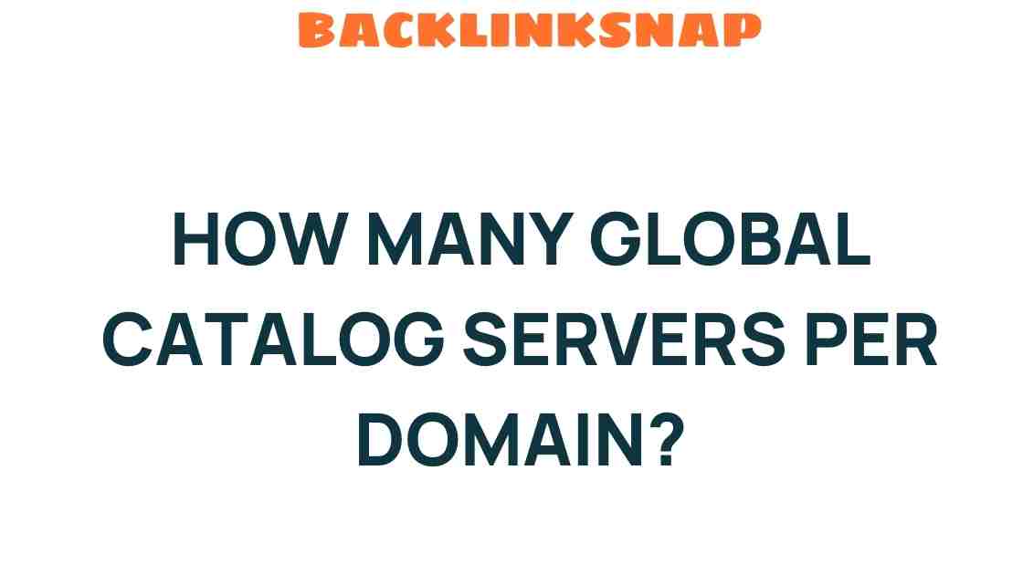 Unveiling the Mystery: How Many Global Catalog Servers Per Domain?