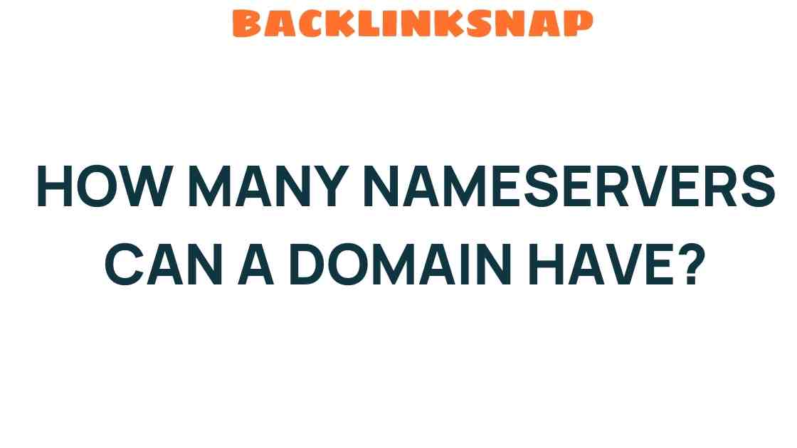 How Many Nameservers Can a Domain Have? Unraveling the Mystery