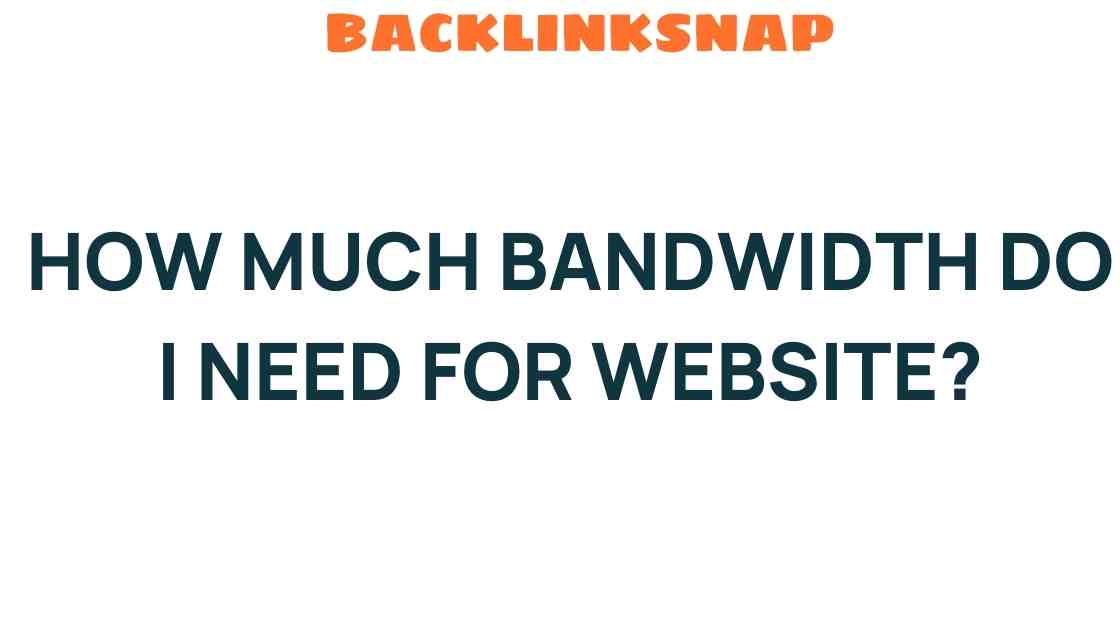 how-much-bandwidth-do-i-need-for-my-website