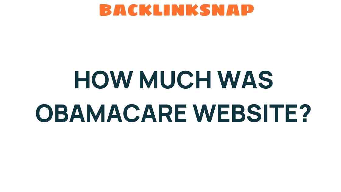 Unveiling the Cost of the Obamacare Website: A Deep Dive