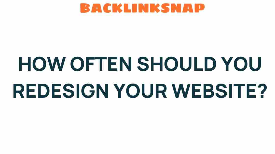 How Often Should You Redesign Your Website to Stay Relevant?