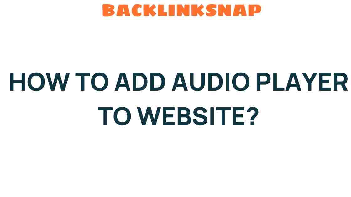 add-audio-player-to-website