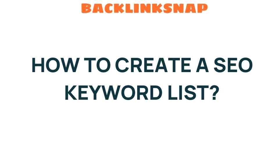 create-seo-keyword-list