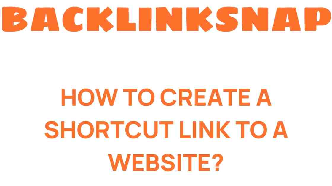 create-shortcut-link-website