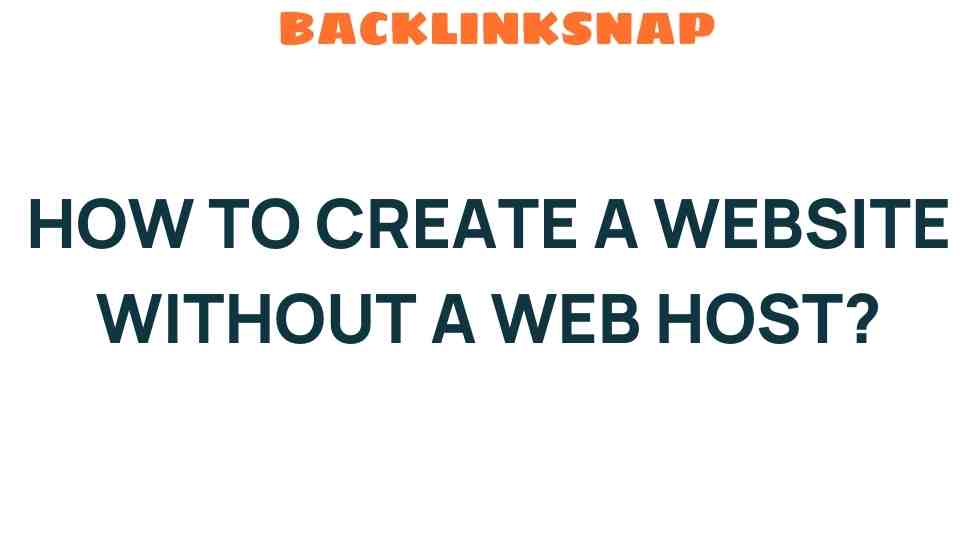 create-website-without-web-host