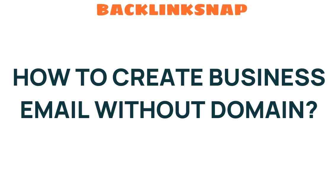 create-business-email-without-domain