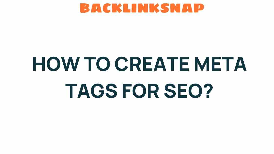 Mastering Meta Tags for SEO: Unlocking the Secrets to Visibility
