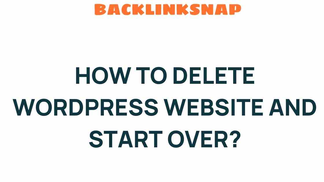 delete-wordpress-website