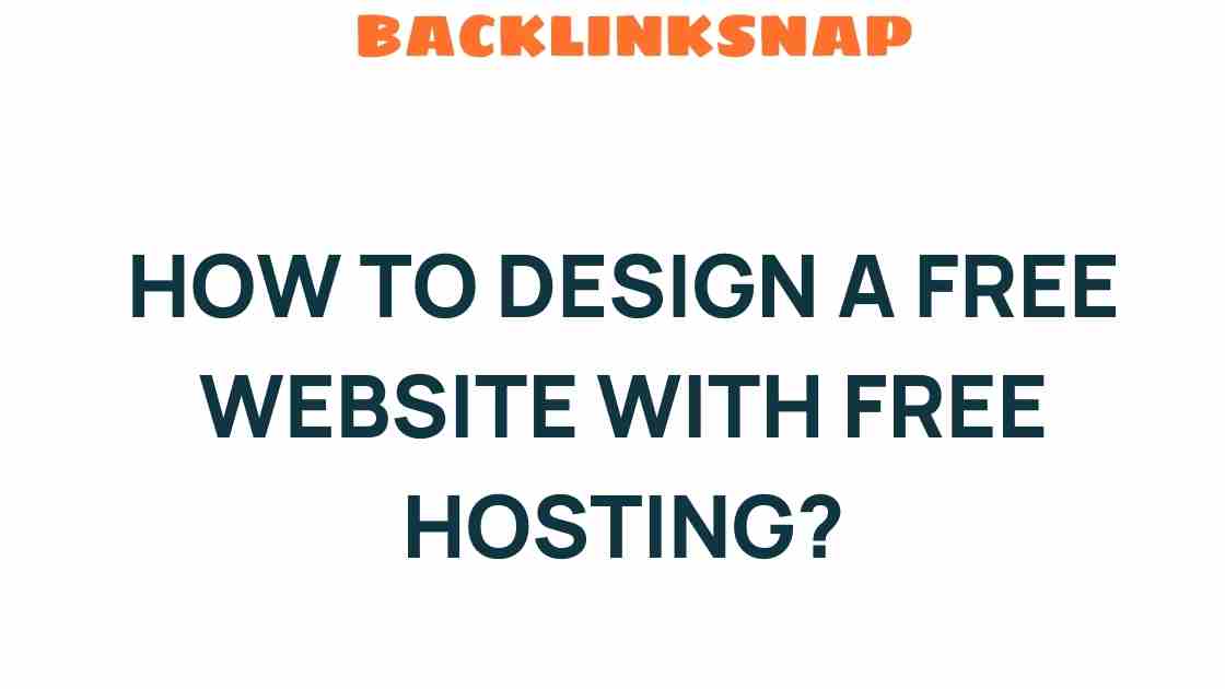how-to-design-free-website-free-hosting
