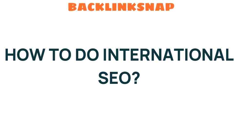 Mastering International SEO: Unlock Global Market Potential Today