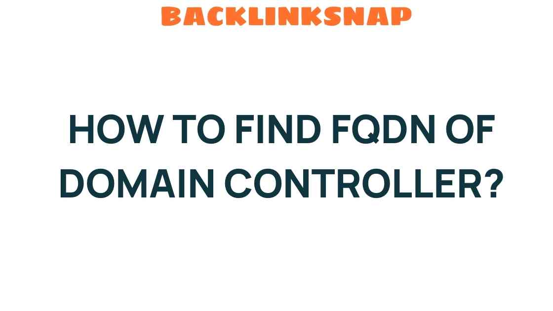 find-fqdn-domain-controller