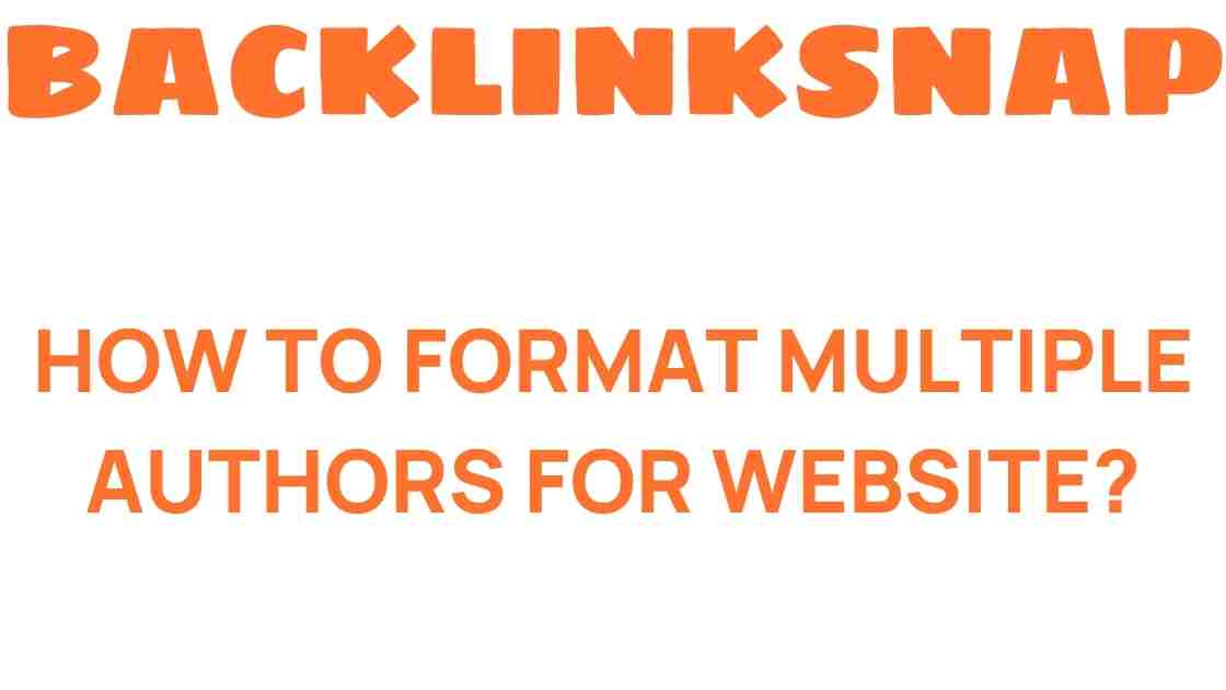 formatting-multiple-authors-website