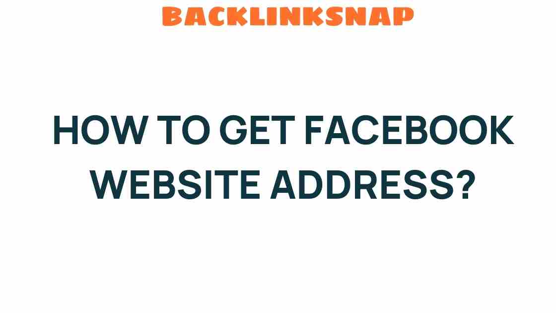 get-facebook-website-address