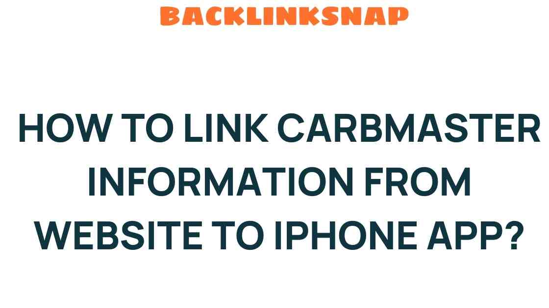 linking-carbmaster-information-iphone-app