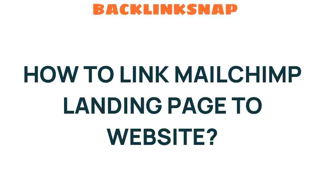 mailchimp-landing-page-link-website