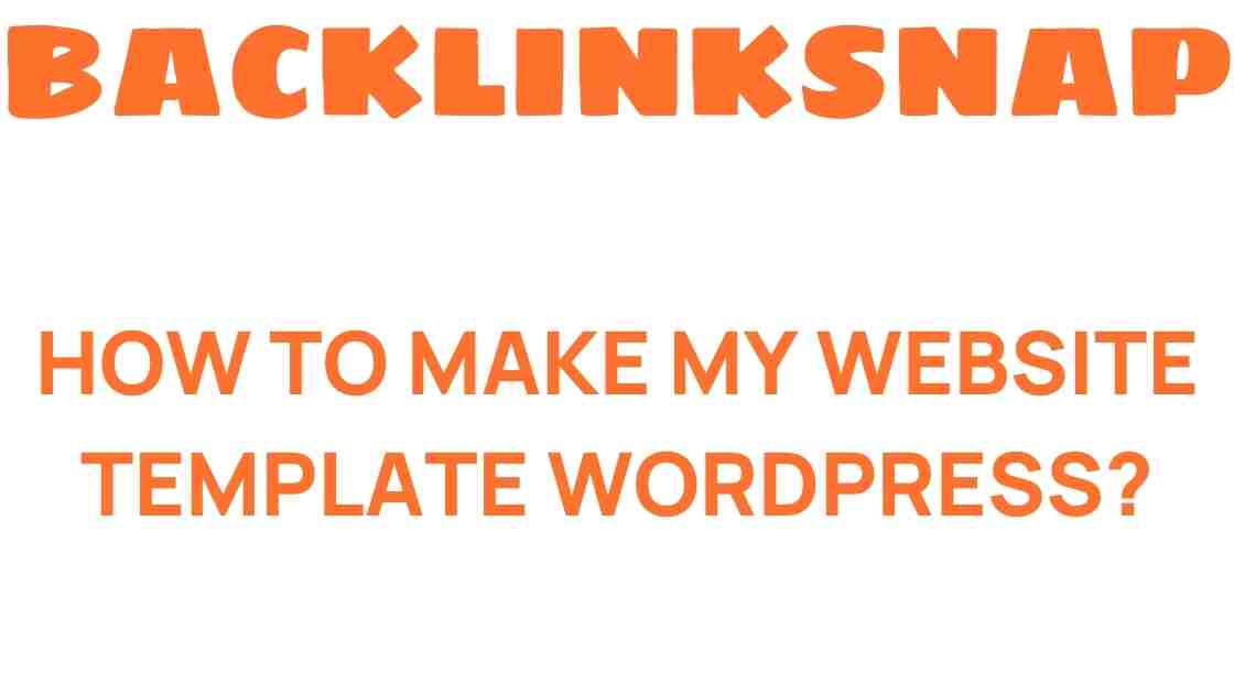 create-wordpress-website-template