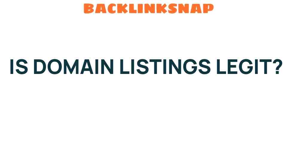are-domain-listings-legit