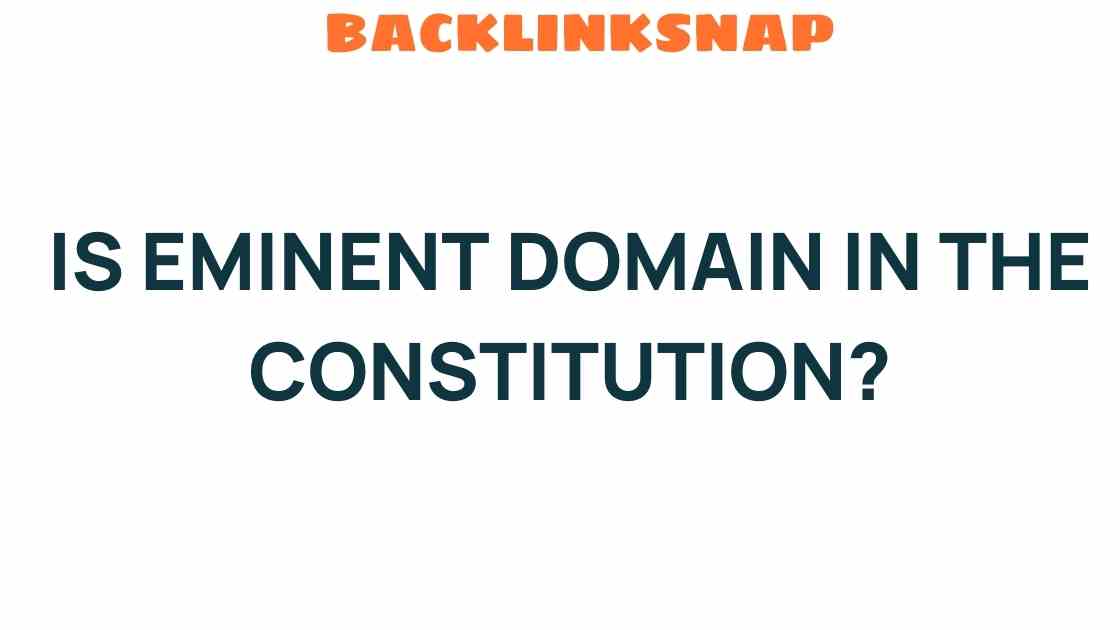 is-eminent-domain-in-the-constitution