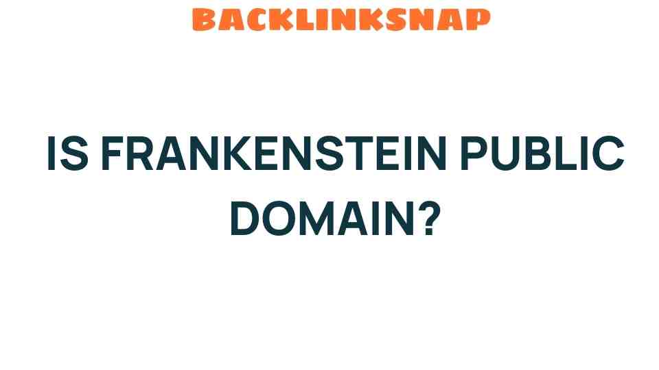 is-frankenstein-public-domain