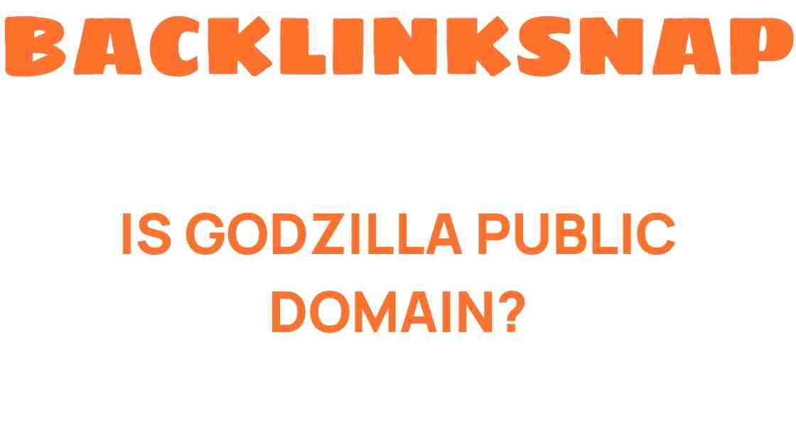 is-godzilla-public-domain