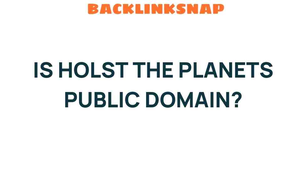 is-holst-the-planets-public-domain