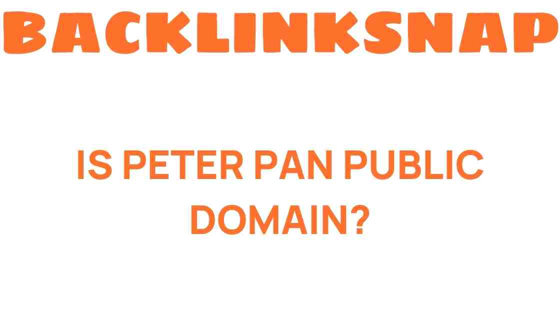 is-peter-pan-public-domain