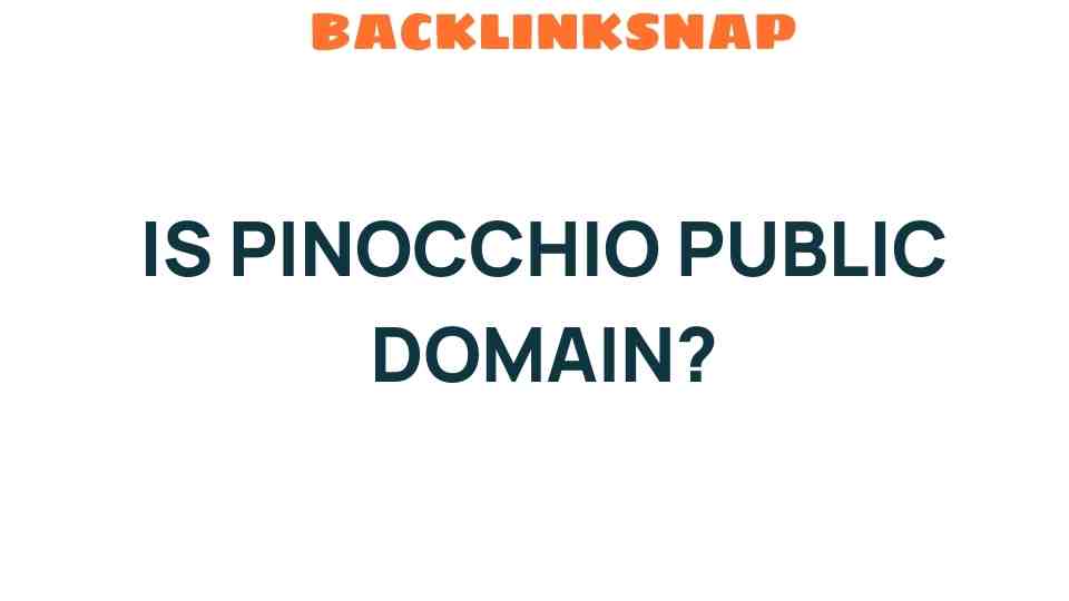 is-pinocchio-public-domain