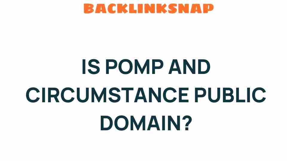 is-pomp-and-circumstance-public-domain