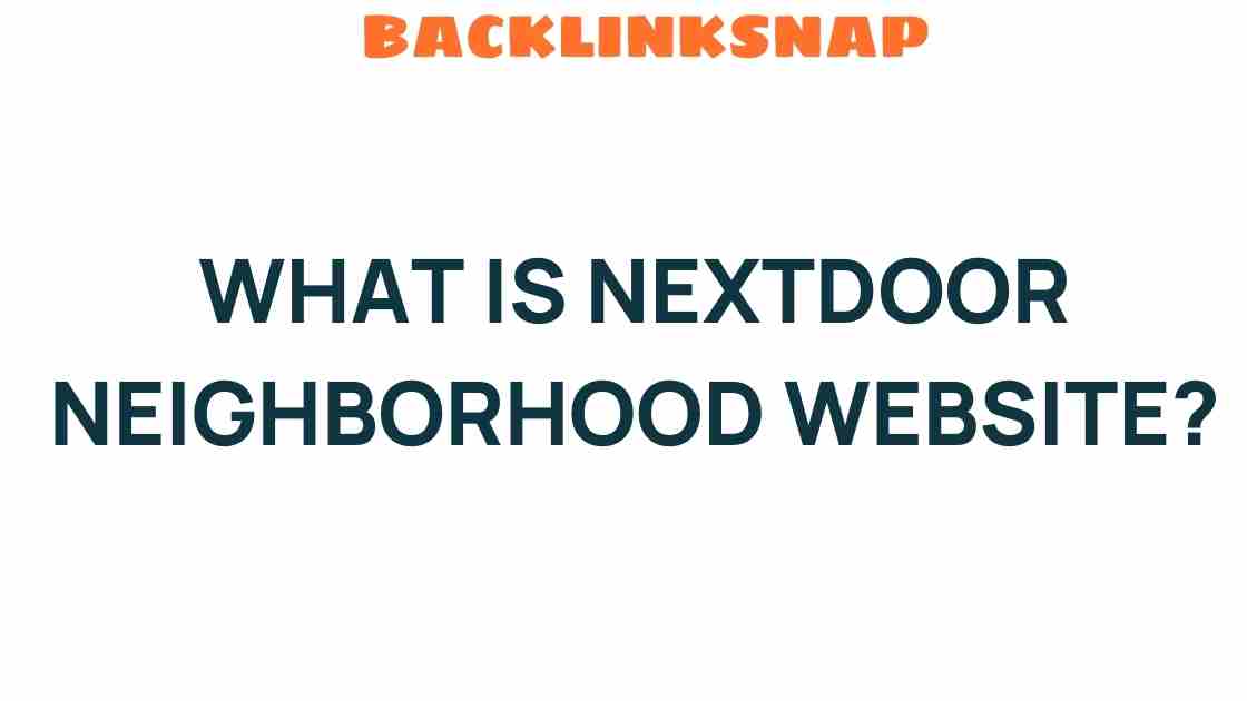 discovering-nextdoor-neighborhood-website