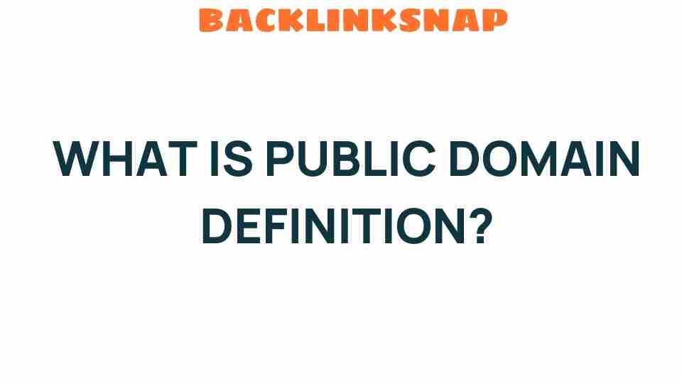 public-domain-definition
